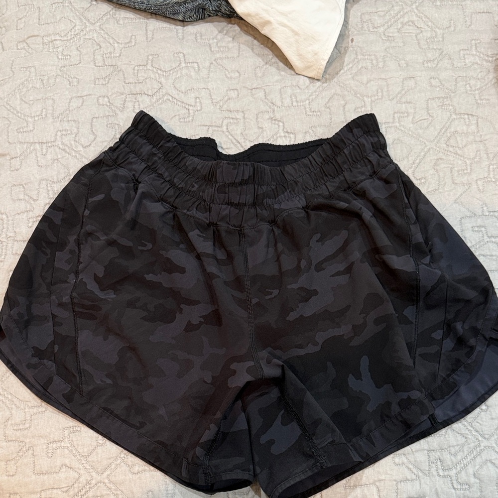 lululemon athletica Black Camo Athletic Shorts